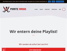 Tablet Screenshot of pirate-radio.de